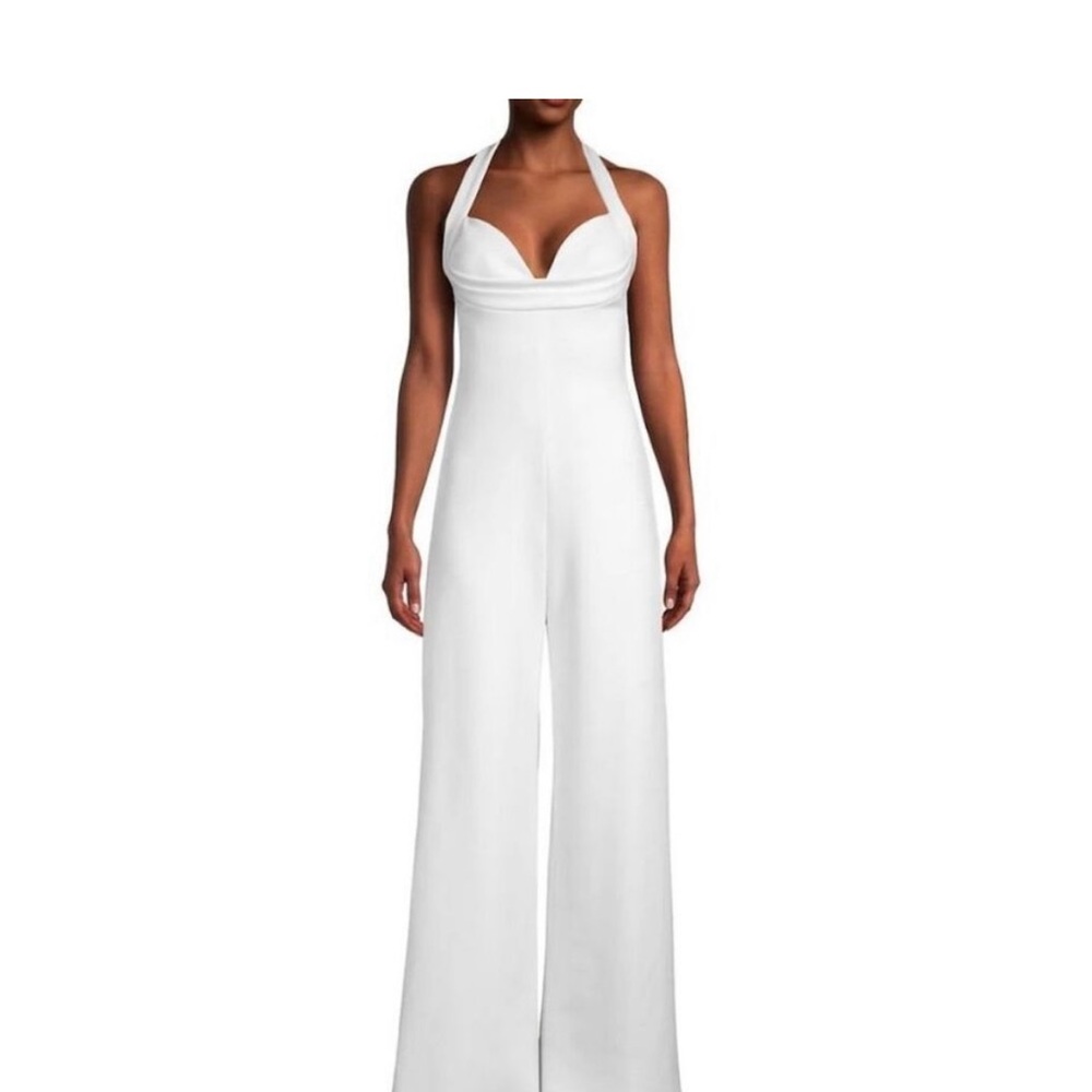 BRAND NEW WITH TAGS WHITE Gala Jumpsuit By Black Halo
